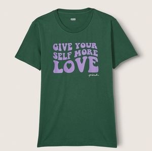 PINK VS Ringer Campus Tee size Large NWT